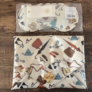 Tory Burch Travel Pouch & Eye Mask